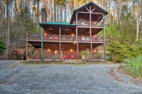 Riverside Rosewater Cabin with Hot Tub and Game Room